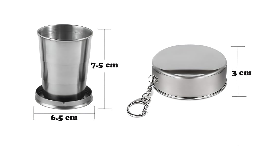 Foldable Stainless Steel Glass