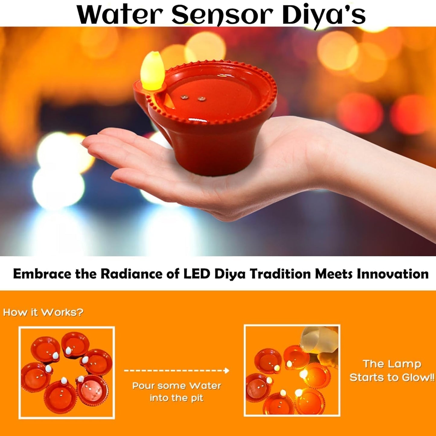 Water-Sensor LED Diyas™